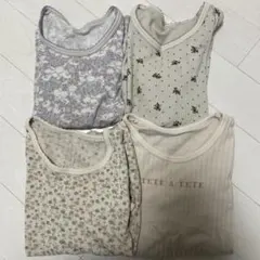 長袖肌着80cm 4点セット