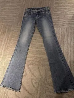 moussy ブルー ブーツカットデニム　フレアデニム　25インチ