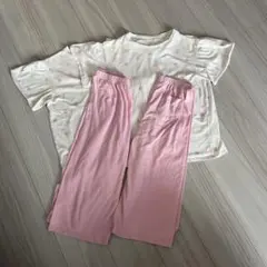 ユニクロ　エアリズム　パジャマ　160 半袖　ピンク2枚組