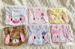 シュガーバニーズ　ももうさ ブルーベリーうさ ふわふわ巾着 C-pla コンプ