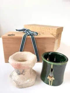 茶道具 蓋置 鶴亀　和楽　楽焼短冊屋　共箱 茶道具 蓋置 鶴亀 和楽 楽焼短冊屋 共箱 - メルカリ