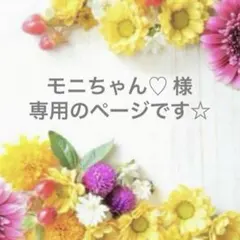 モニちゃん♡ 様　専用のページです☆