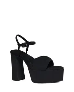 YELLO TOKYO BLACK CHUNKY HEEL SANDALSのサムネイル