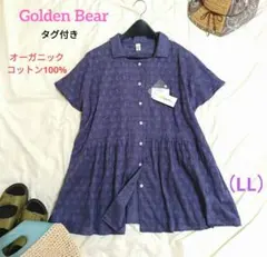 【タグ付き】Golden Bear チュニック半袖ふんわりブラウス総柄　LLのサムネイル