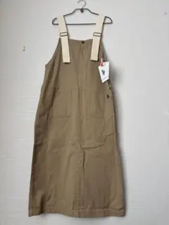 U.S. POLO ASSN. ベージュサロペット スカート