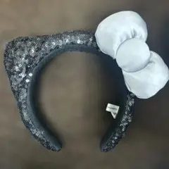 USJ ハローキティ　スパンコール　カチューシャ　黒