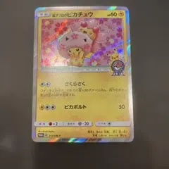 桜アフロのピカチュウ：ポケモンセンタートウキョーDX MSポケカプロモ Pokemon ポケモンセンター トウキョーDX 限定 ぬいぐるみ 桜