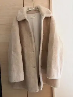 極美品 ohga PUFF COAT パフコート ブラック フリー ノーカラー - メルカリ