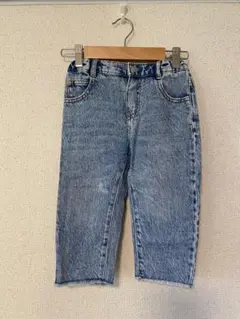 ZARA ライトブルー刺繍ポケット長ズボン 100cm