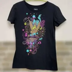 Disney ティンカーベル 半袖Tシャツ ブラック【タグ表記ＸＬですがＬ相当】のサムネイル