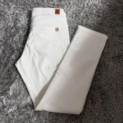 SOMETHINGホワイトデニムパンツ