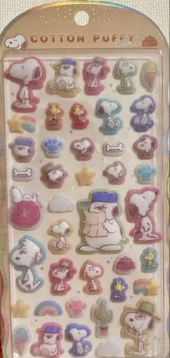 即日発送！スヌーピー コットンパフィシール　正規品