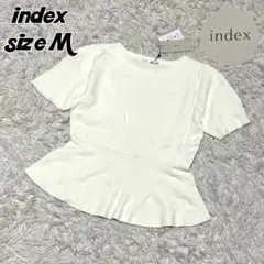 1891 index 新品未使用 ペプラム オフィスカジュアル フレア トップスのサムネイル