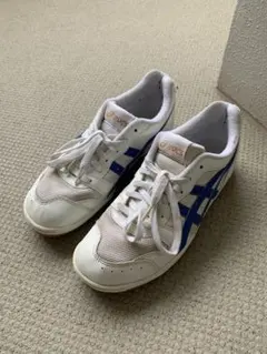 ASICS スニーカー ホワイト/ブル- ユニセックス