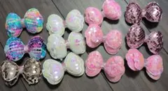 カラフルリボンヘアクリップセット