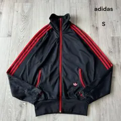 00s adidasファイヤーバード トラックジャケット ブラウン×オレンジL