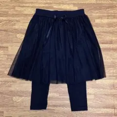 ネイビー チュチュスカート レギンスセット サイズ7