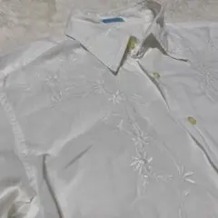 PS Paul Smith ポールスミス 刺繍 ドレスシャツ ホワイト L