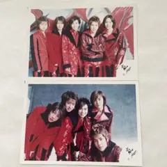 嵐 公式写真 旧ロゴ 嵐ロゴ 集合 ２枚セット D