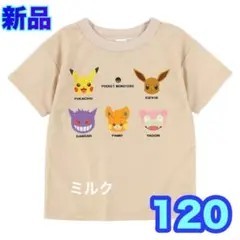 120 新品　ポケモン メッシュ半袖Tシャツ　イーブイ ゲンガー　ピカチュウ