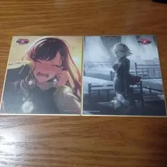 プロセカ ミニ色紙コレクション 第35弾 B 白石杏 リン 覚醒前 後 35B