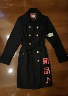 【新品】 ダブルブレストコート forever21 ロングコート　濃紺