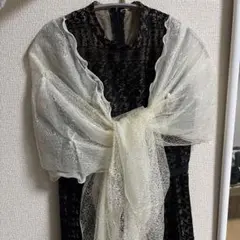 シフォン　レース　ストール