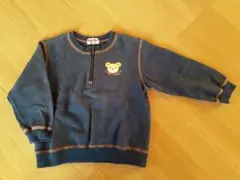 ミキハウス　トレーナー　青　90