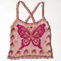 ヒステリックグラマー 蝶々 ニット セーター モヘアニット 初期90s HYSTERIC GLAMOUR（ヒステリックグラマー） ニット FANTASTIC BOX柄