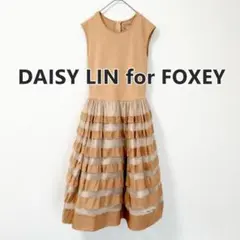 美品】DAISY LIN FOXEY シルク混 ノースリーブ ワンピース 38 - メルカリ