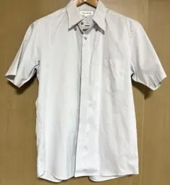 n 半袖カッターシャツ ストライプ ノンアイロン ボタンダウン