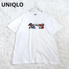 ユニクロ UT はじめの一歩 プリントTシャツ L ホワイト ビッグプリントのサムネイル