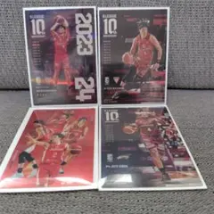 Ｂリーグカード 10th 金近廉 渡邊雄太 ジェフ・ギブス 千葉ジェッツ ４枚