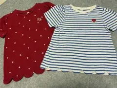 アプレレクール　キッズ Tシャツ 2枚セット 120サイズ　女の子　②のサムネイル