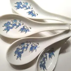 花柄 陶器製 レンゲ 2本セット - メルカリ