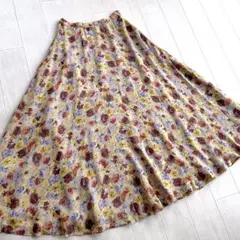 カネコイサオ 花柄 シフォン フレア スカートのサムネイル
