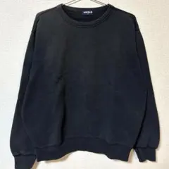 90s OLD UNIQLO ブラック クルーネック トレーナー M y2k