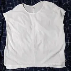 ホワイト ノースリーブ Tシャツ Mサイズ