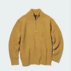 UNIQLO ユニクロ スフレヤーンハーフジップセーター ニット 長袖 M