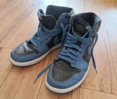 Nike ハイカット ブルー/ブラック　ジョーダン1 OG ダークマリーナブルー