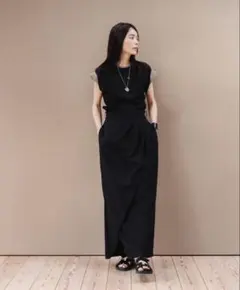 deres シャツ　17th black breezy tops blackのサムネイル