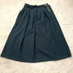 未使用品♡ブロカント ロングスカート フレアスカート 深緑 2サイズのサムネイル