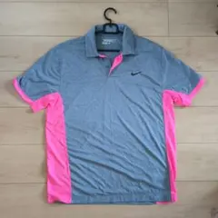 Nike ゴルフウェア　ポロシャツ グレー/ピンク