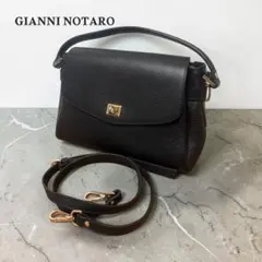 GIANNI NOTARO ジャンニノターロ ハンドバッグ NERO 本革