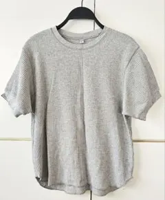 【新品未使用】ユニクロ ワッフル生地 半袖Tシャツ L