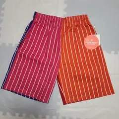 【未使用品】Cookman　ストライプ　シェフショーツ　シェフパンツ　14のサムネイル
