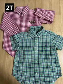 2T 95 90 100 ポロ・ラルフ・ローレン 半袖、長袖シャツ 2点セット