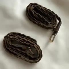 ZARA 編み込みベルト 2本セット ブラウン