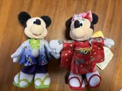 ディズニーミッキー・ミニー 和服ぬいぐるみ　2012年2013年