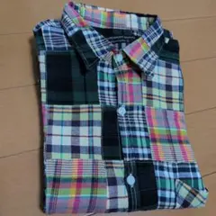 最終お値下げ❣️【FREAKSSTORE】チェック柄パッチワークシャツ